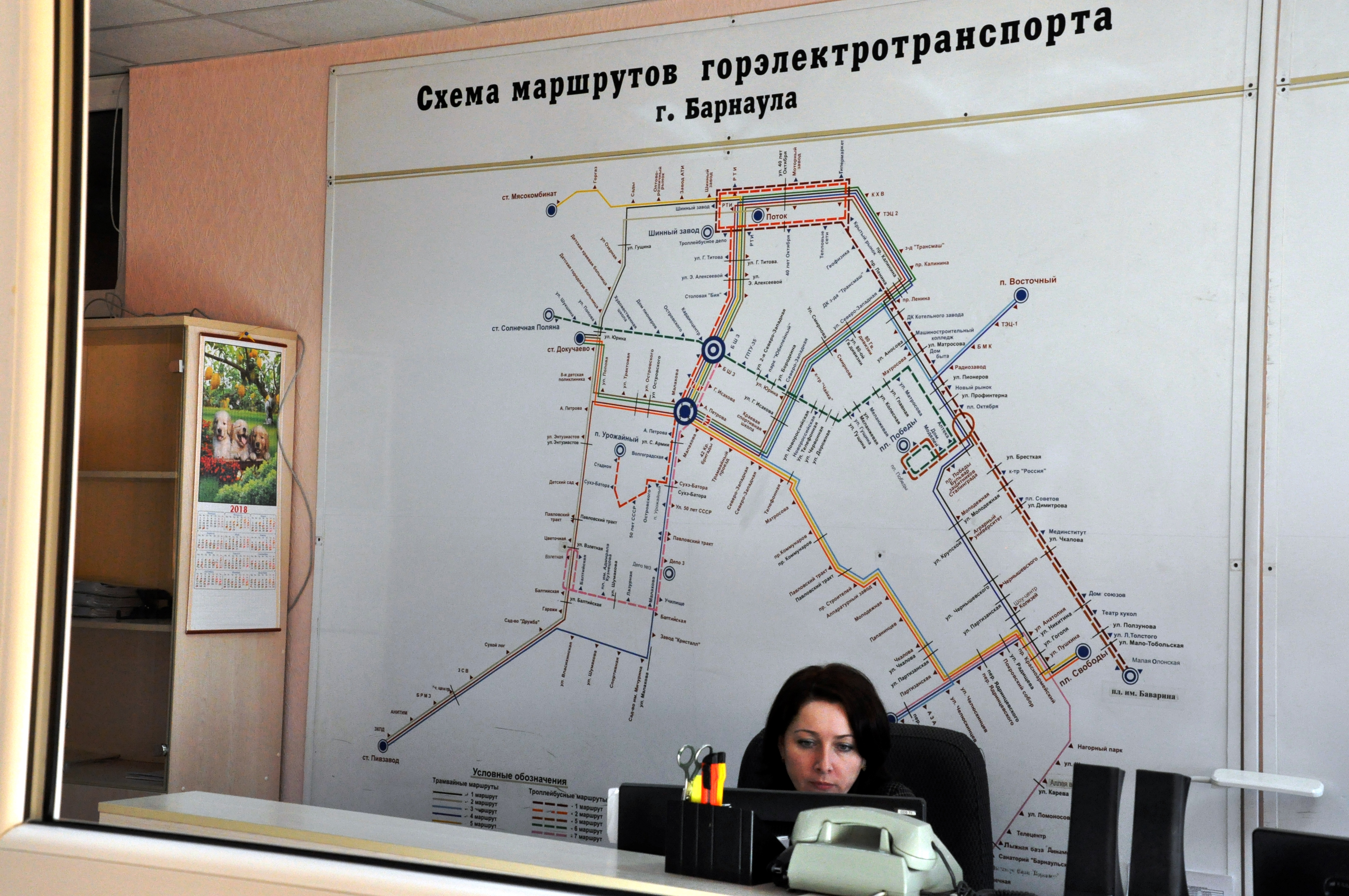 Схема трамваев Барнаул