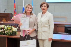Галина Буевич поздравила горфинкомитет с 95-летием