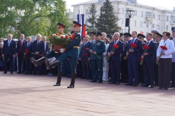 В День Победы на городском Мемориале Славы возложили цветы