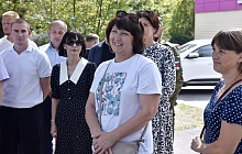 В поселке Южный продолжается благоустройство аллеи имени А.И. Чепурко 