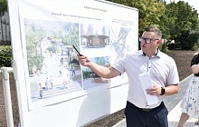 В поселке Южный продолжается благоустройство аллеи имени А.И. Чепурко 
